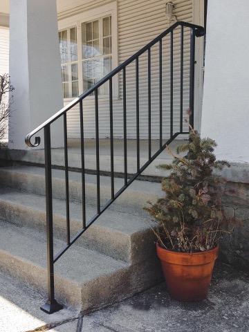 Classic wrought iron railings